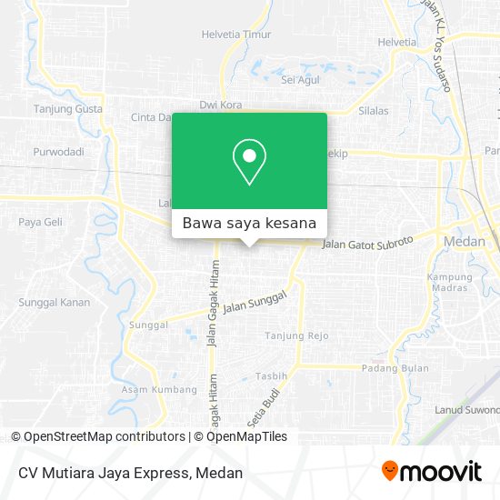 Peta CV Mutiara Jaya Express