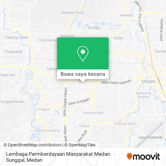 Peta Lembaga Permberdayaan Masyarakat Medan Sunggal