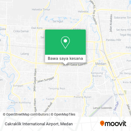 Peta Cakraklik International Airport