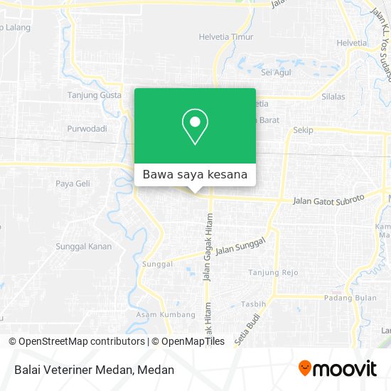 Peta Balai Veteriner Medan