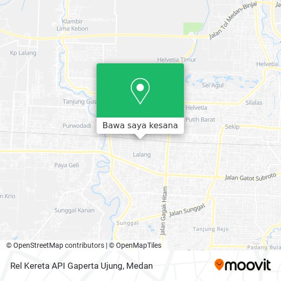 Peta Rel Kereta API Gaperta Ujung
