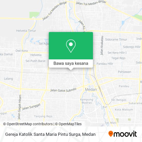 Peta Gereja Katolik Santa Maria Pintu Surga