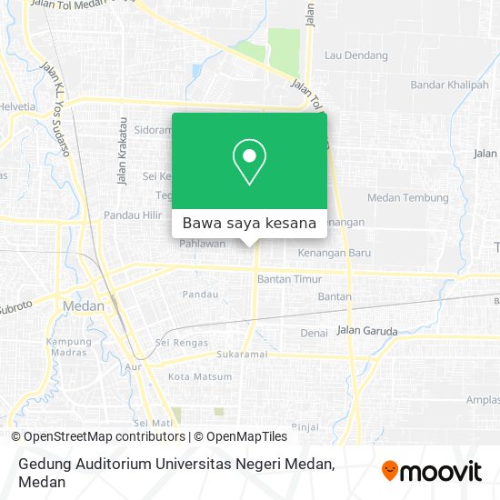 Peta Gedung Auditorium Universitas Negeri Medan