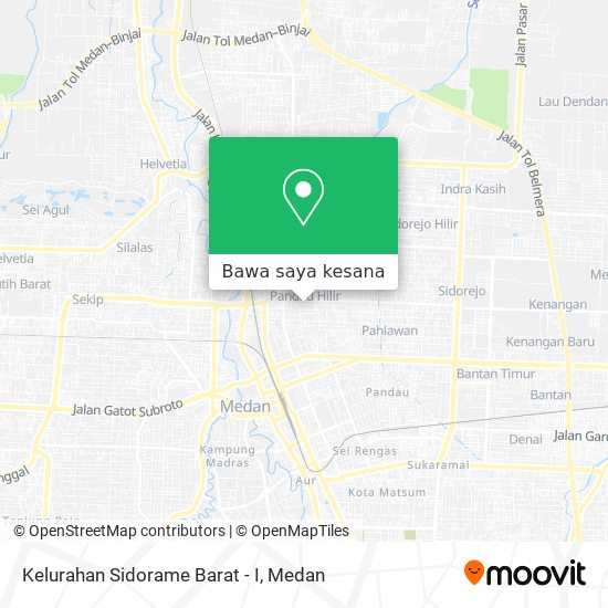 Peta Kelurahan Sidorame Barat - I