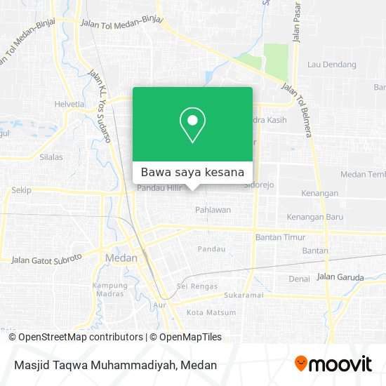 Peta Masjid Taqwa Muhammadiyah