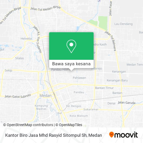 Peta Kantor Biro Jasa Mhd Rasyid Sitompul Sh
