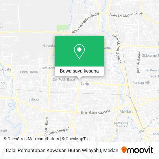 Peta Balai Pemantapan Kawasan Hutan Wilayah I