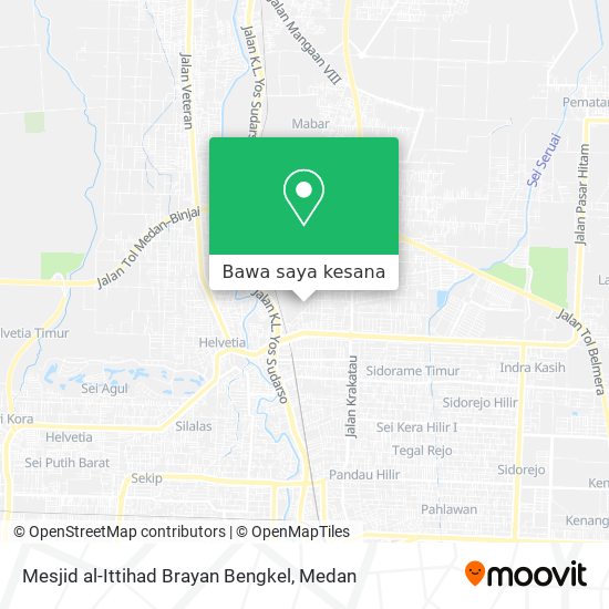 Peta Mesjid al-Ittihad Brayan Bengkel