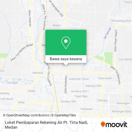 Peta Loket Pembayaran Rekening Air Pt. Tirta Nadi