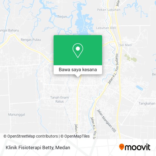 Peta Klinik Fisioterapi Betty
