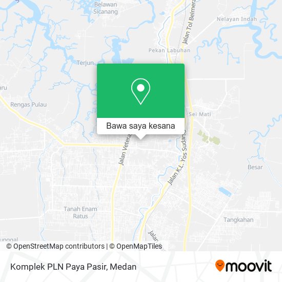 Peta Komplek PLN Paya Pasir