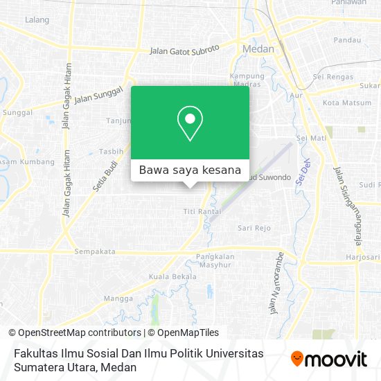 Peta Fakultas Ilmu Sosial Dan Ilmu Politik Universitas Sumatera Utara