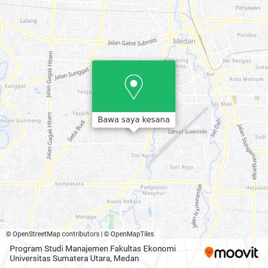 Peta Program Studi Manajemen Fakultas Ekonomi Universitas Sumatera Utara