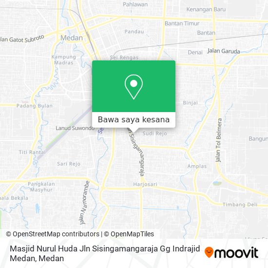 Peta Masjid Nurul Huda Jln Sisingamangaraja Gg Indrajid Medan