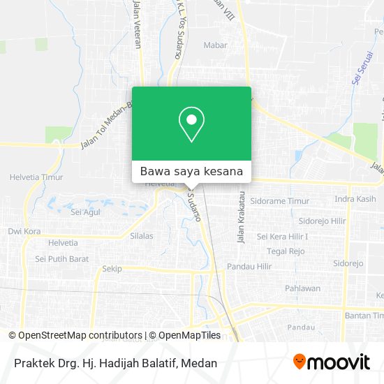Peta Praktek Drg. Hj. Hadijah Balatif