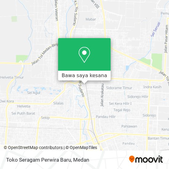 Peta Toko Seragam Perwira Baru