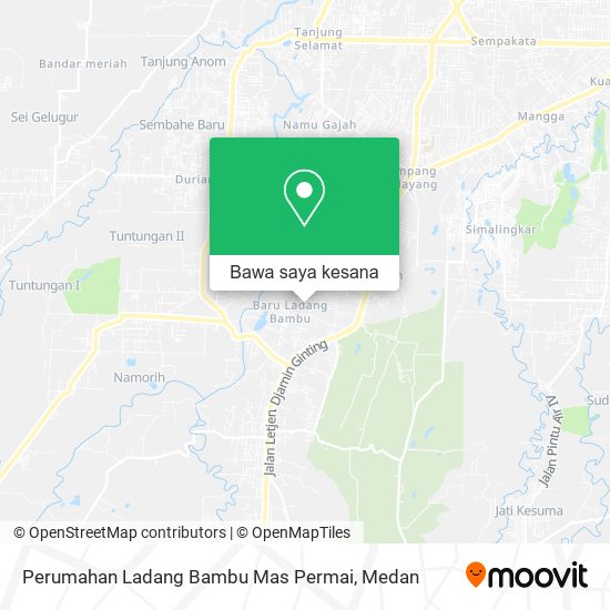 Peta Perumahan Ladang Bambu Mas Permai