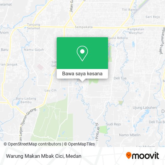 Peta Warung Makan Mbak Cici