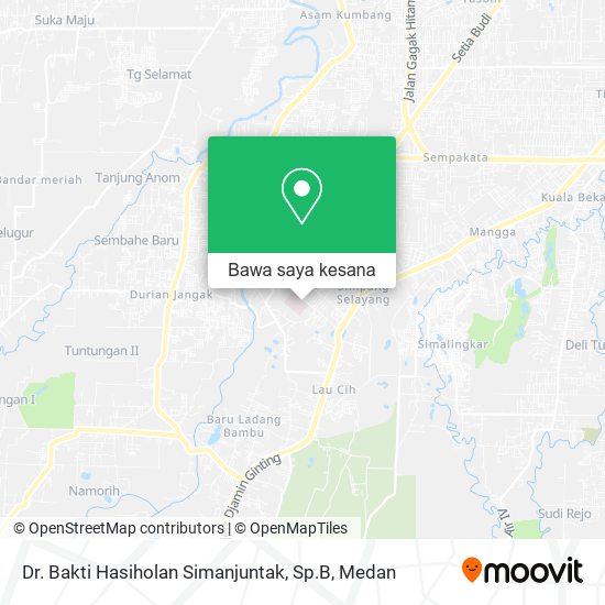 Peta Dr. Bakti Hasiholan Simanjuntak, Sp.B