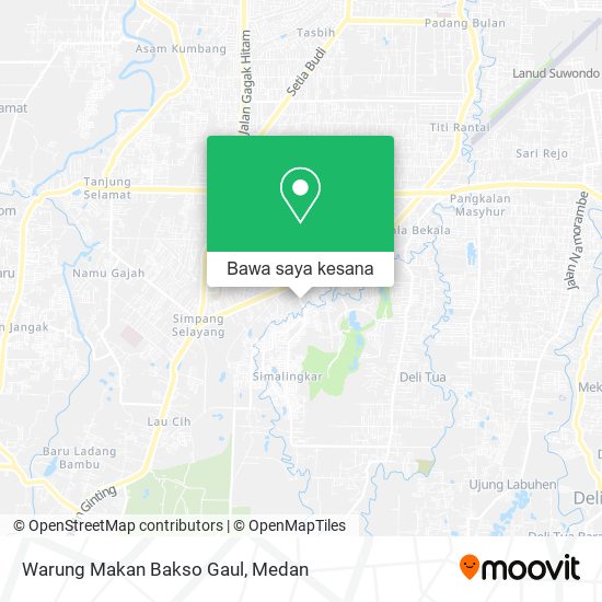 Peta Warung Makan Bakso Gaul