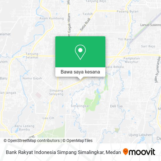 Peta Bank Rakyat Indonesia Simpang Simalingkar