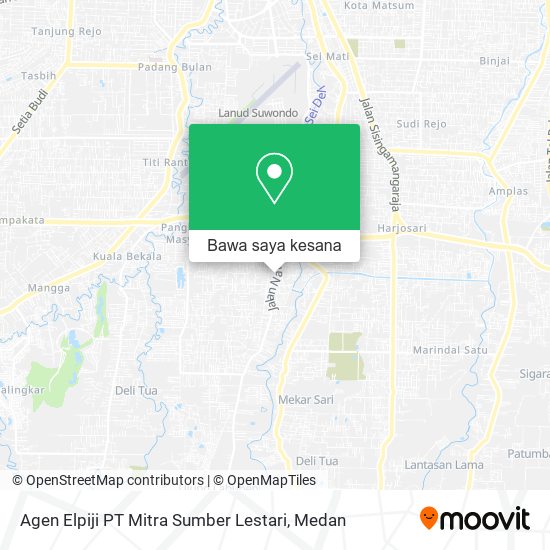 Peta Agen Elpiji PT Mitra Sumber Lestari