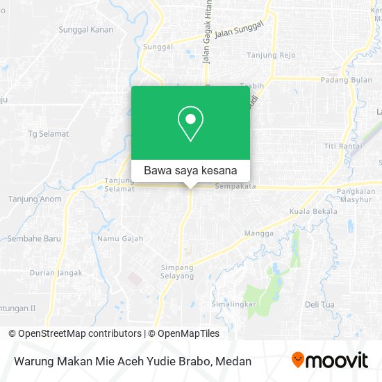 Peta Warung Makan Mie Aceh Yudie Brabo