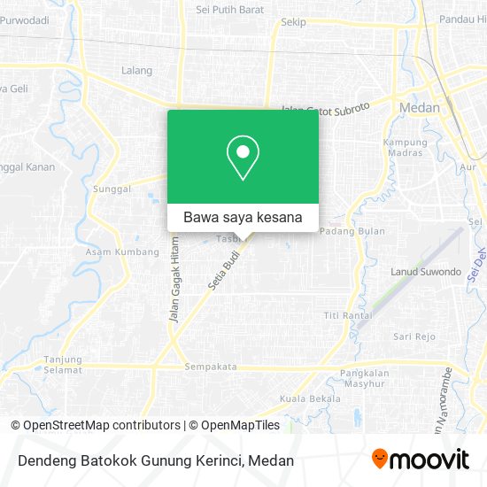 Peta Dendeng Batokok Gunung Kerinci