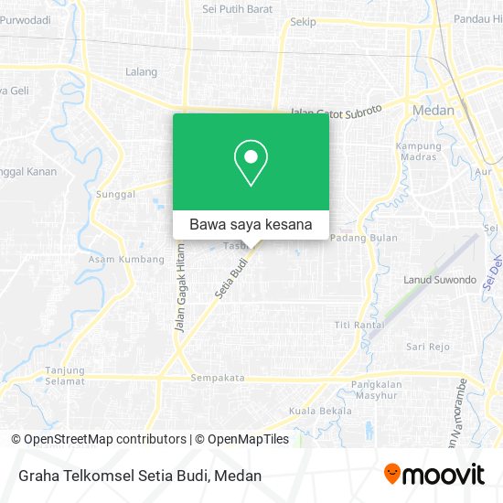 Peta Graha Telkomsel Setia Budi