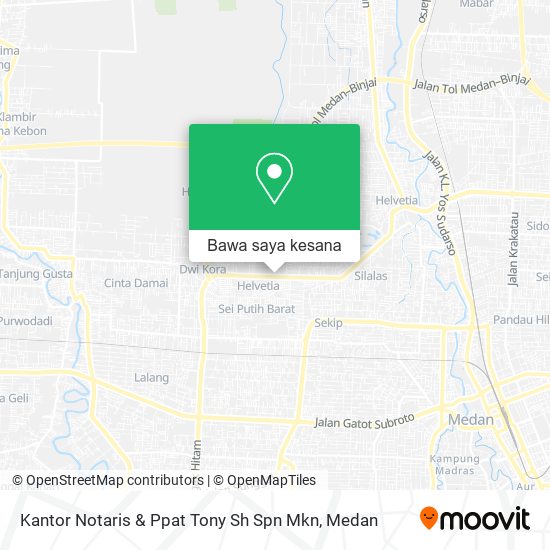 Peta Kantor Notaris & Ppat Tony Sh Spn Mkn