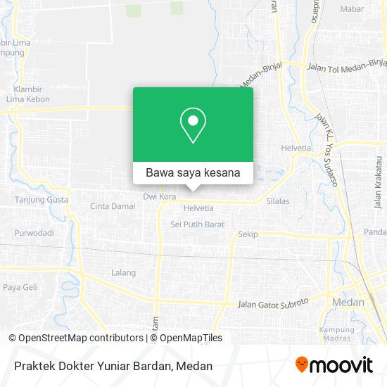 Peta Praktek Dokter Yuniar Bardan