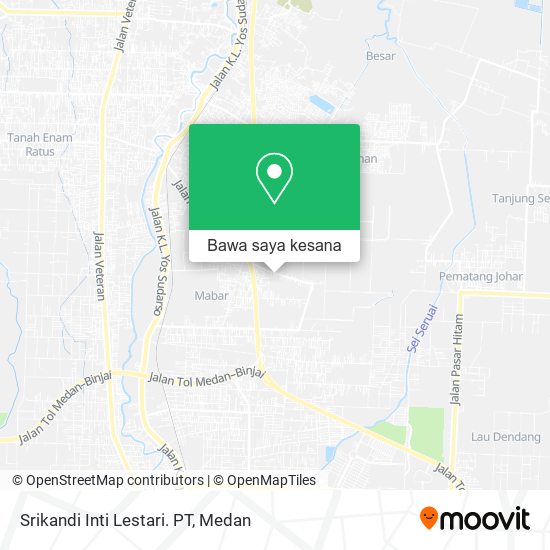 Peta Srikandi Inti Lestari. PT