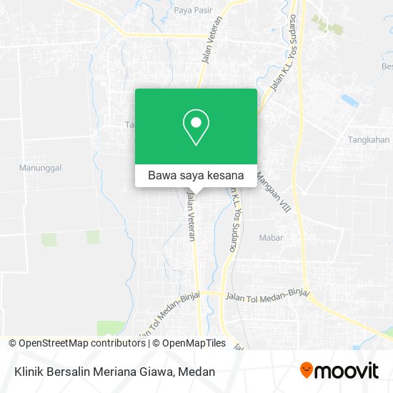 Peta Klinik Bersalin Meriana Giawa
