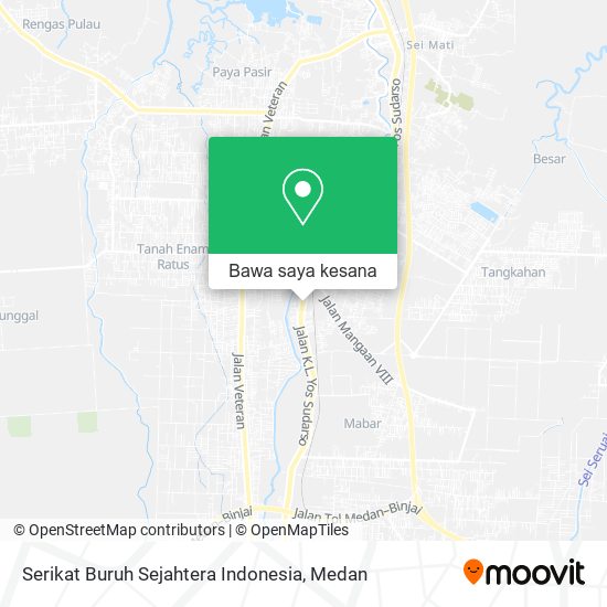 Peta Serikat Buruh Sejahtera Indonesia