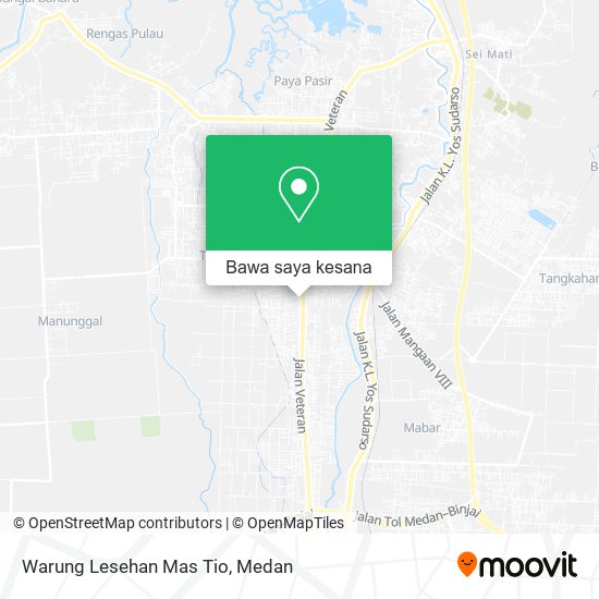 Peta Warung Lesehan Mas Tio