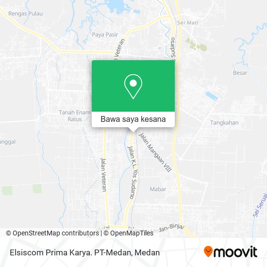 Peta Elsiscom Prima Karya. PT-Medan