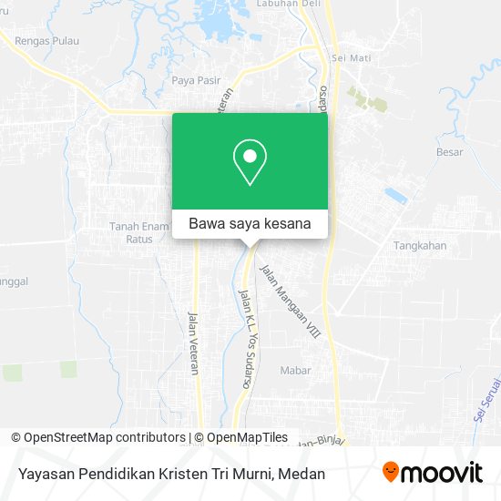 Peta Yayasan Pendidikan Kristen Tri Murni