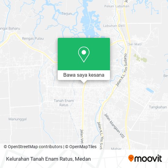 Peta Kelurahan Tanah Enam Ratus