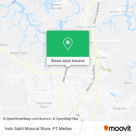 Peta Indo Sakti Musical Store. PT
