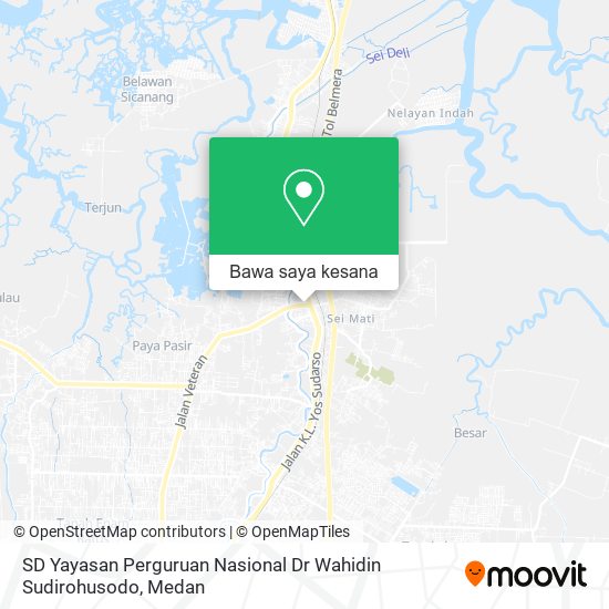 Peta SD Yayasan Perguruan Nasional Dr Wahidin Sudirohusodo