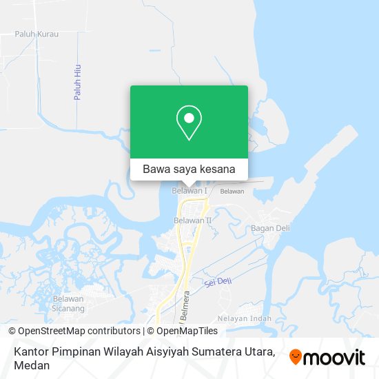 Peta Kantor Pimpinan Wilayah Aisyiyah Sumatera Utara