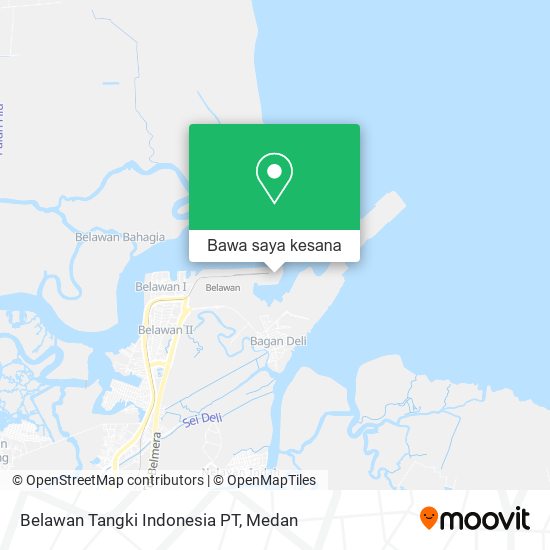 Peta Belawan Tangki Indonesia PT