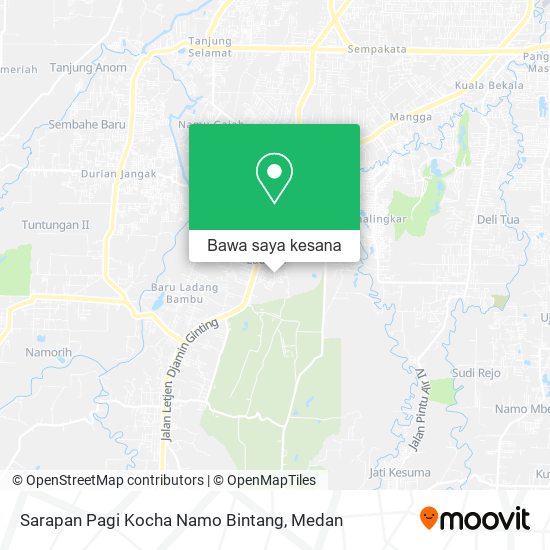 Peta Sarapan Pagi Kocha Namo Bintang