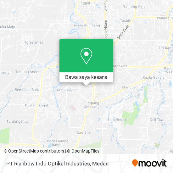 Peta PT Rianbow Indo Optikal Industries