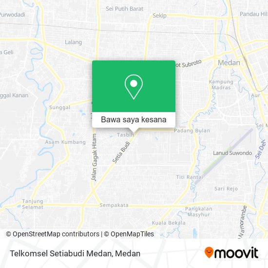 Peta Telkomsel Setiabudi Medan