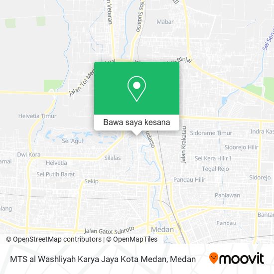 Peta MTS al Washliyah Karya Jaya Kota Medan