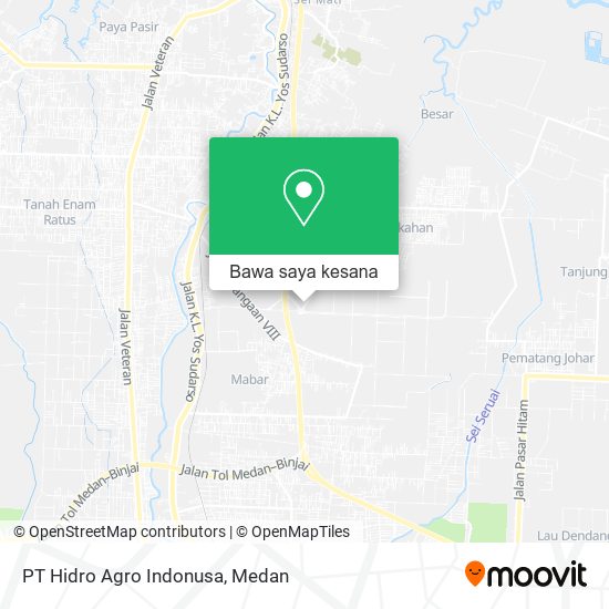 Peta PT Hidro Agro Indonusa