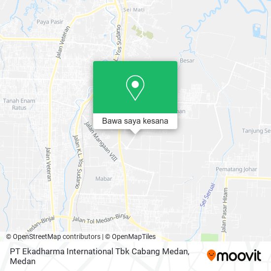 Peta PT Ekadharma International Tbk Cabang Medan