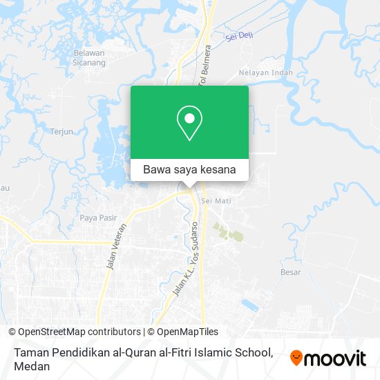 Peta Taman Pendidikan al-Quran al-Fitri Islamic School