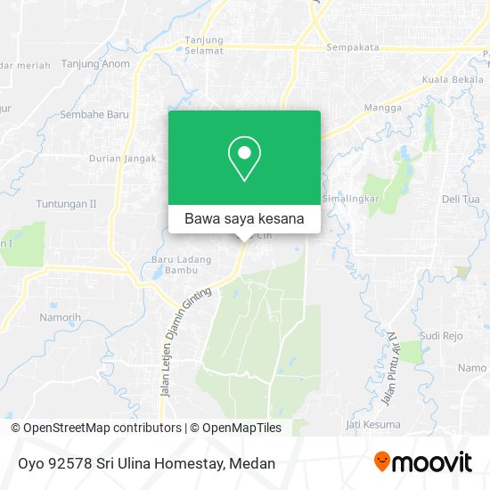 Peta Oyo 92578 Sri Ulina Homestay